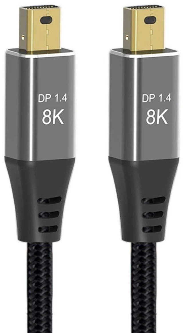 Alt view image 6 of 6 - Mini DisplayPort 1.4 8K 60hz Cable Ultra-HD UHD 4K 144hz Mini DP to MiniDP Cable 7680 * 4320 for Video PC Laptop TV
