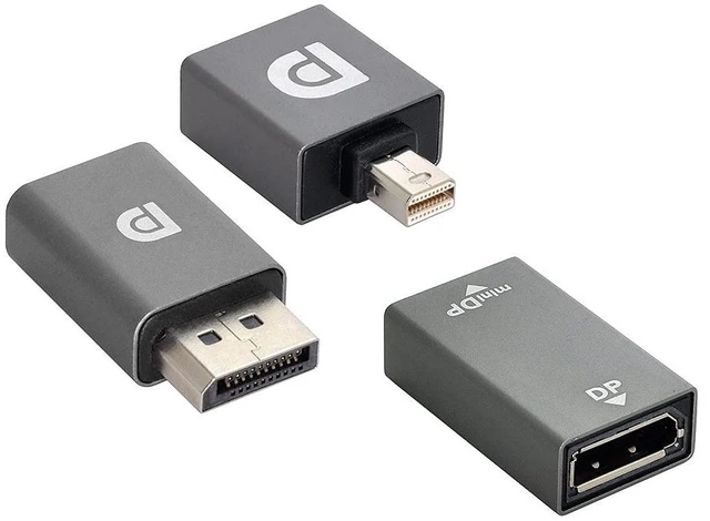 Main image of 3pcs/Set Mini DisplayPort 1.2 4K 60hz to DP Adapter Male Female Ultra-HD UHD for Video PC Laptop TV