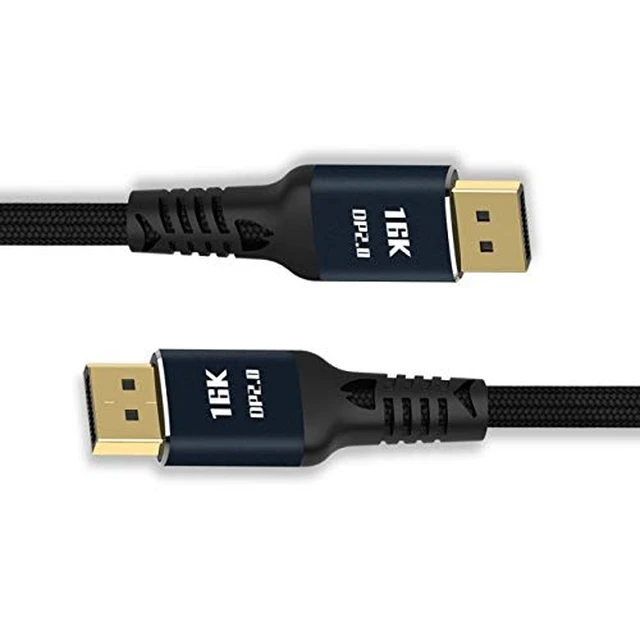 Alt view image 3 of 5 - DisplayPort 2.0 DP to DP Cable 16K 60hz Cable Ultra-HD UHD DP 1.4 8K 120hz for PC Laptop TV 2M