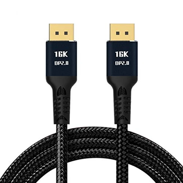 Alt view image 2 of 5 - DisplayPort 2.0 DP to DP Cable 16K 60hz Cable Ultra-HD UHD DP 1.4 8K 120hz for PC Laptop TV 2M