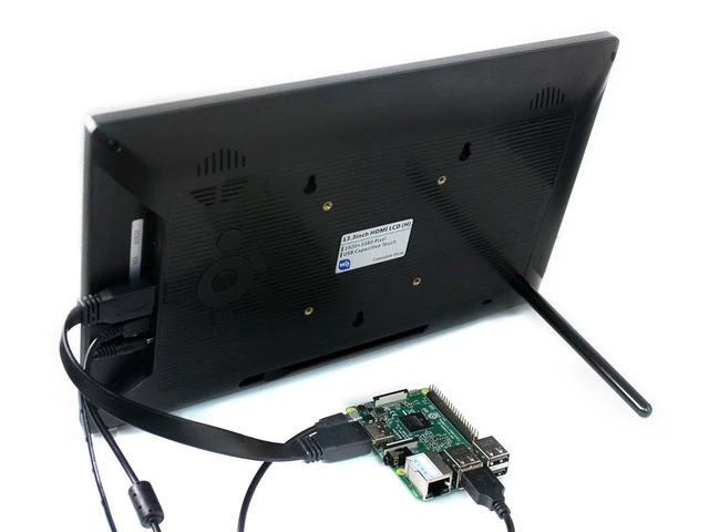 Alt view image 6 of 7 - 13.3inch Capacitive Touch Screen LCD V1, with Case and Toughened Glass Cover, 1920×1080, HDMI, IPS,