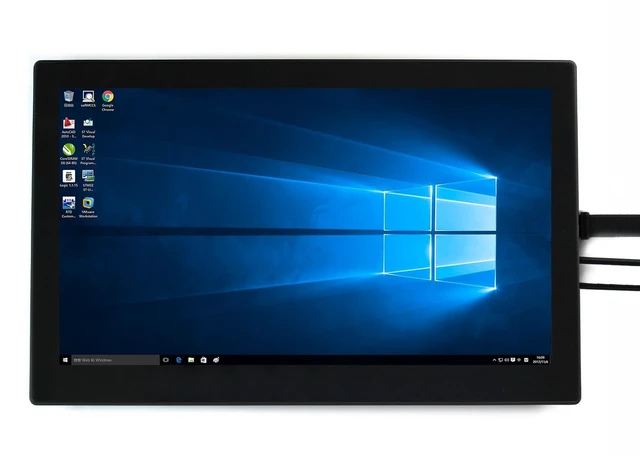 Alt view image 2 of 7 - 13.3inch Capacitive Touch Screen LCD V1, with Case and Toughened Glass Cover, 1920×1080, HDMI, IPS,