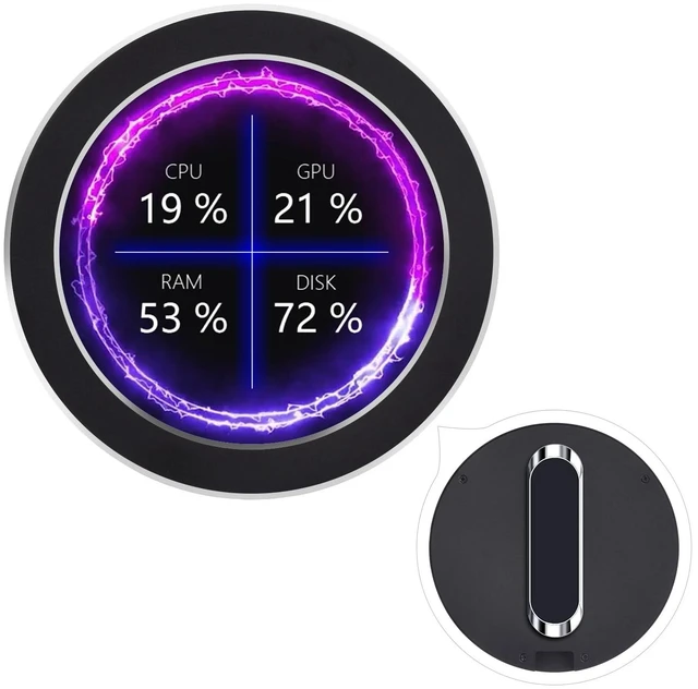Main image of 2.8inch Round LCD Display, CPU/GPU Cooler, Black