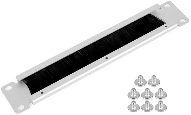 Main image of HomeRack 10inch Cabinet Acce-1U Cable Management Panel