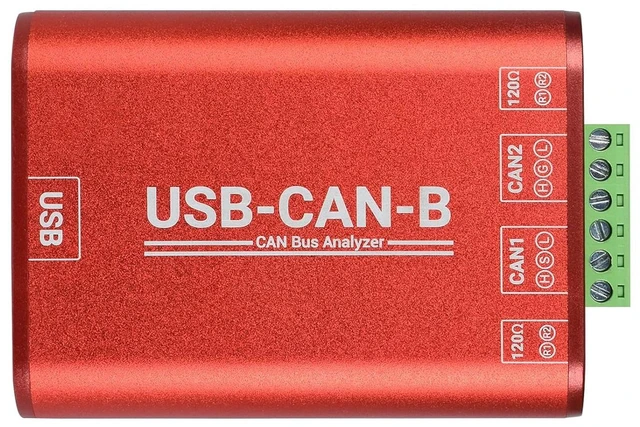 Main image of USB to CAN Adapter Dual-Channel CAN Analyzer Industrial Isolation Support Windows XP/7/8/10/11 and Linux Systems