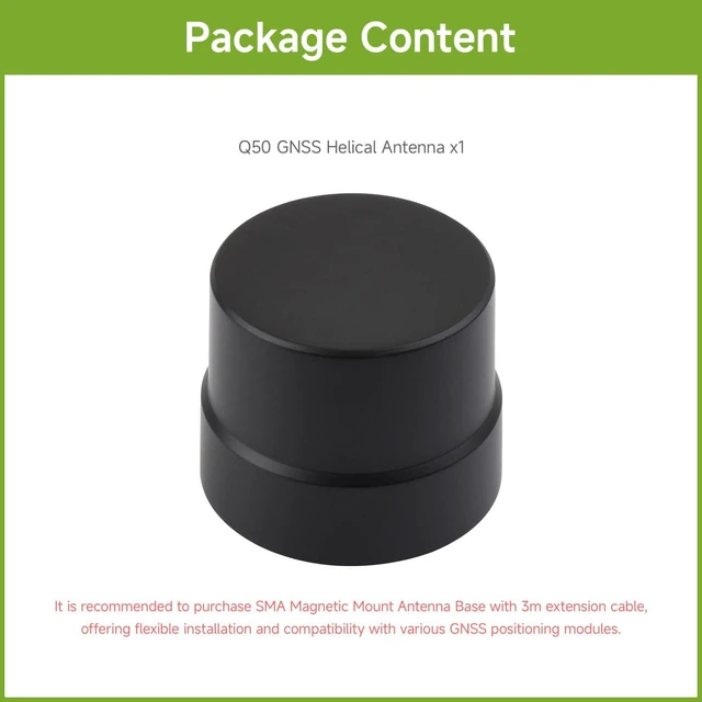 Alt view image 2 of 6 - GNSS L1+L2+L5 Multi-Constellation, SMA Connector, Q50 Version
