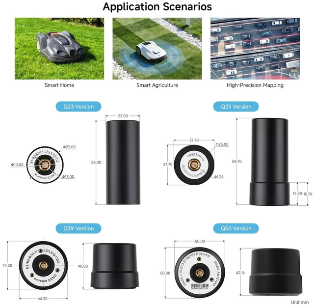 Alt view image 6 of 6 - GNSS L1+L2+L5 Multi-Constellation, SMA Connector, Q23 Version