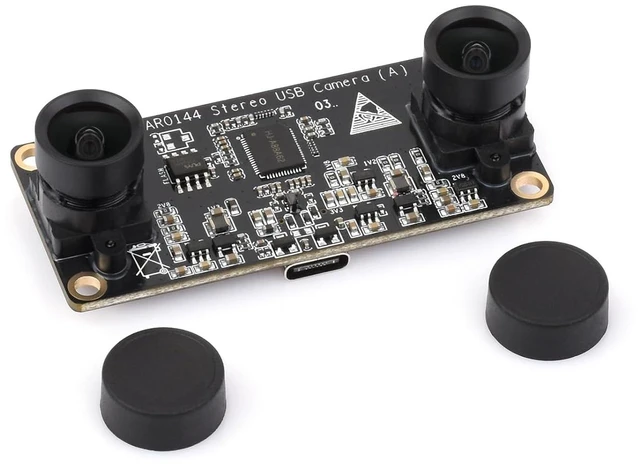 Main image of AR0144 2MP Stereo USB Camera Module, AR0144 Sensor Chip, USB2.0 Port, Synchronized Same-Frame Output, 52mm Baseline, Featuring Distortion-Free Lenses
