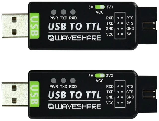 Main image of Industrial USB to TTL Converter with Original FT232RNL Onboard and Multi Protection Circuits Support Multi Systems Support Win7/8/8.1/10/11, Mac, Linux, Android, Wince-2PCS
