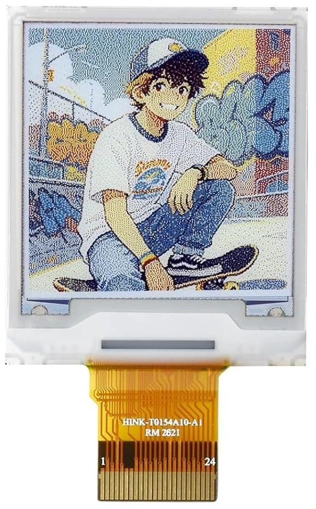 Main image of 1.54inch e-Paper Display, E Ink Spectra 6 (E6), Raw Display