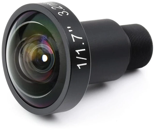 Main image of M12 High Resolution Lens, 12MP, 160° FOV, 3.2mm Focal Length, Compatible with Raspberry Pi Camera M12