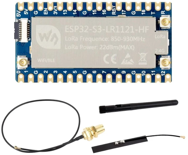 Main image of ESP32-S3 LoRa Development Board, Integrates LR1121 Third-Generation RF Chip, Supports Sub-GHz/2.4GHz LoRa Wireless Communication, HF Version, 410~510MHz Frequency