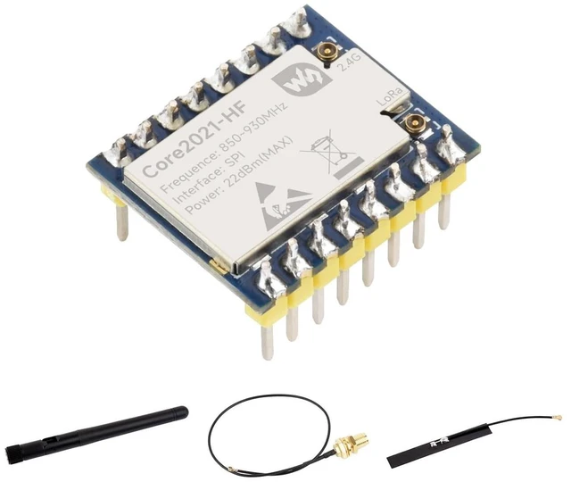 Main image of Core2021 HF Dual-Band LoRa Module, LR2021 Transceiver, Supports Sub-GHz, 2.4GHz and 1.5~2.5GHz Frequency Bands, Low-Power & Multi-Protocol IoT LoRaWAN Module, with Pre-soldered Headers
