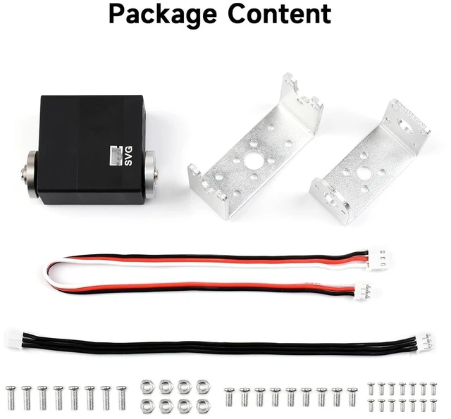 Alt view image 2 of 7 - 40kg.cm Metal Serial Bus Servo, High Precision and Large Torque, with Programmable 360 Degrees Magnetic Encoder and Brushless Motor