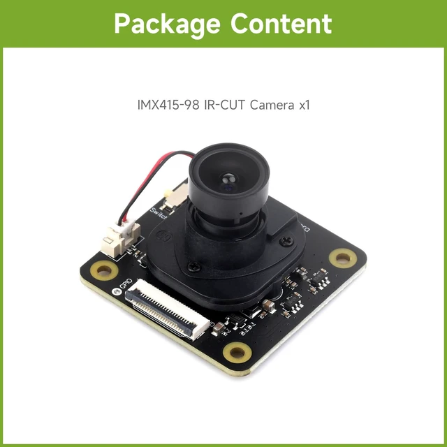 Alt view image 2 of 5 - IMX415 8MP Camera Module, Adopts IMX415 Sensor Chip with 98° Wide Angle Lens, Good Low Light Performance, and Low Distortion