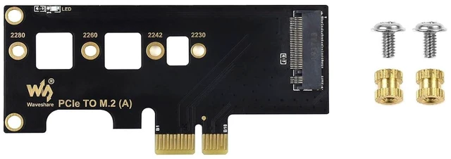 Main image of PCIe to M.2 Adapter Supports Raspberry Pi Compute Module 4 Adapter for NVMe Protocol M.2 SSD Faster Reading/Writing Improving Efficiency