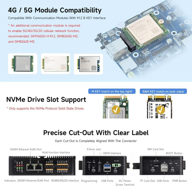 Alt view image 5 of 7 - Gigabit/2.5G Dual Ethernet Industrial Computer, System Board