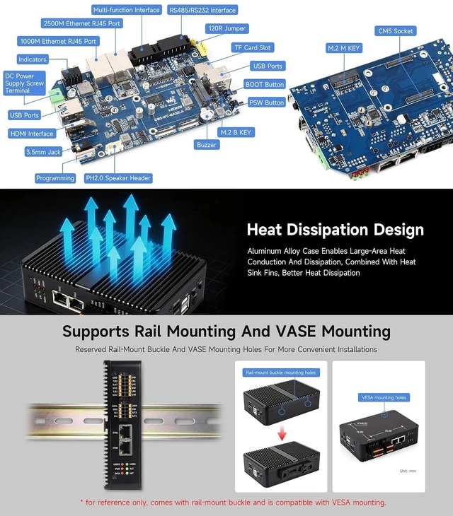 Alt view image 6 of 7 - Gigabit/2.5G Dual Ethernet Industrial Computer, System Board