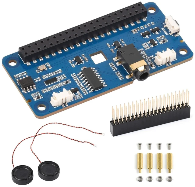 Main image of DA7212 I2S Audio HAT Type B for RPi, Stereo encoding/decoding