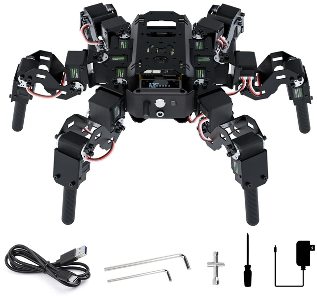 Main image of 18-DOF Hexapod Educational Robot Kit for Ages 18 and Above