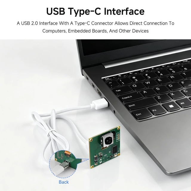 Alt view image 7 of 7 - IMX563 12MP OIS USB Camera (A), Autofocus, USB 2.0 Type-C Port