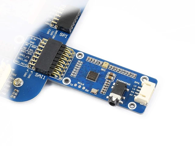 Alt view image 4 of 7 - WM8960 Stereo CODEC Audio Module Low Power Supports Stereo Encoding Decoding Sound Recording Directly Drive Speakers to Play Music