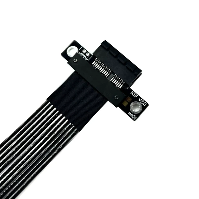Alt view image 3 of 5 - PCIe 5.0 x16 to x1 Extension Cable 32 Gbps HighSpeed Riser Support Network Card, USB Card, Capture Card, SSD Adapter Card (K31SR-BK-F2,25CM)