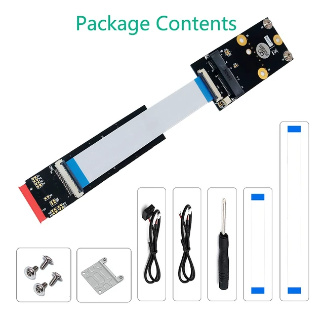 Alt view image 7 of 7 - M.2 WiFi Adapter M.2 NGFF Key B+M to Mini PCI-E WiFi Network Card M.2 to Mini PCI Express WiFi Bluetooth Adapter with FFC Cables