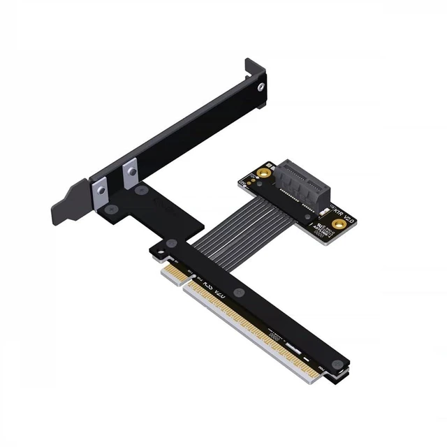 Main image of PCIe 5.0 x16 to x1 Extension Cable 32 Gbps HighSpeed Riser Support Network Card, USB Card, Capture Card, SSD Adapter Card (K31SR-BK-F2,25CM)