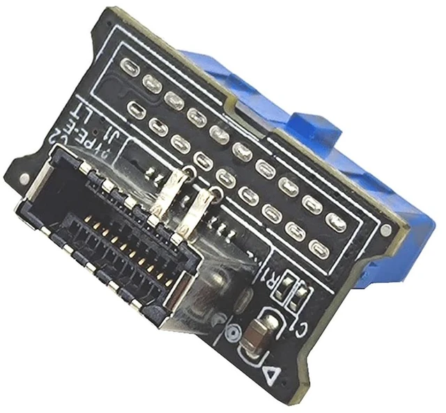 Main image of USB 3.0 Front 19PIN to USB 3.1 Gen 2 Type-C Front Panel Header Type-E 20 to 19 Pin Adapter for Computer Mainboard