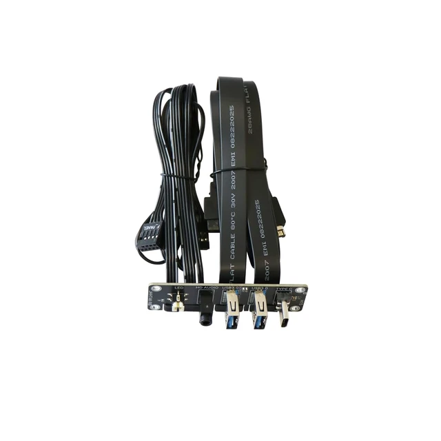 Main image of MultiFunction Front Panel Motherboard Adapter USB C + USB Expansion I/O Panel Dual USB 3.0 5Gbps Ports, USB C 20Gbps, Audio Switch with Cable for Custom Chassis (T4K 50cm)