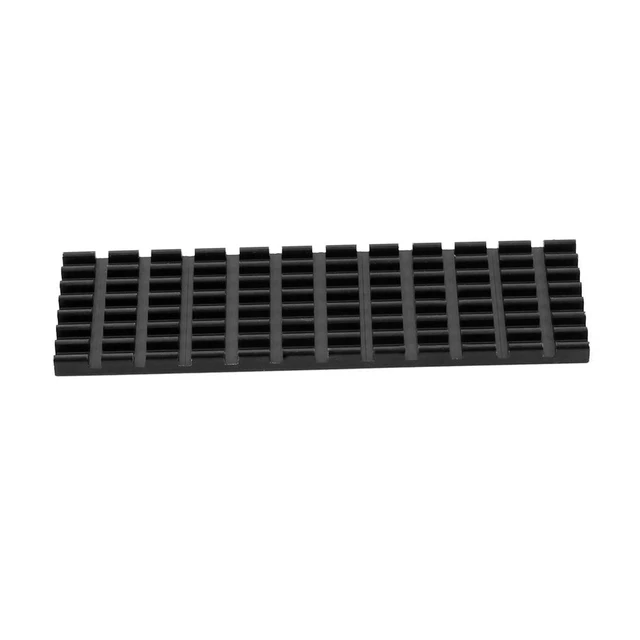Alt view image 3 of 7 - Upgraded Heatsink Cooler Heat Sink Cool Fin Thermal Conductive Adhesive for M.2 NGFF 2280 PCI-E NVME SSD 70 * 22mm Thickness 3/6mm (3mm, Black)