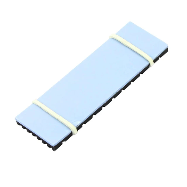 Alt view image 5 of 7 - Upgraded Heatsink Cooler Heat Sink Cool Fin Thermal Conductive Adhesive for M.2 NGFF 2280 PCI-E NVME SSD 70 * 22mm Thickness 3/6mm (3mm, Black)
