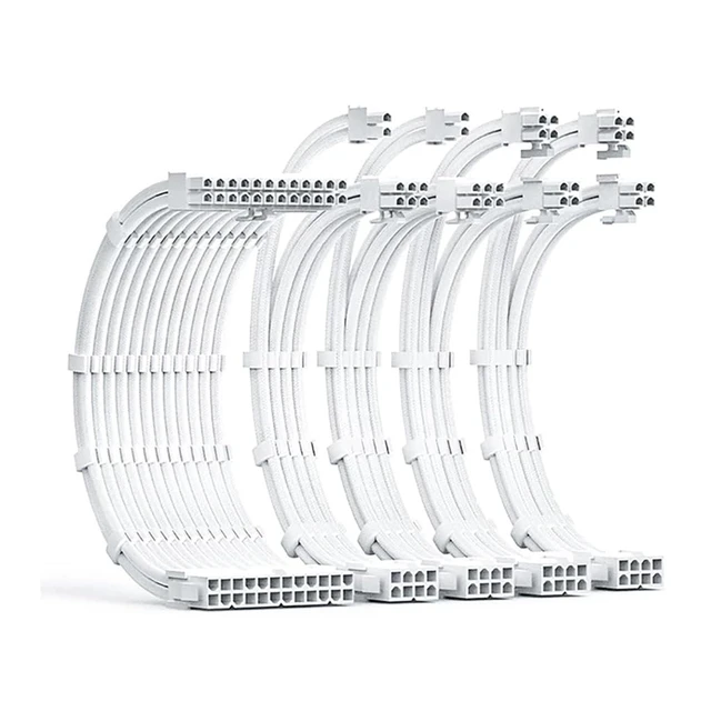Main image of 18AWG GPU Power Supply Extension Cable Compatible with 20 Series,30 Series,4060,4060 Ti,Selected 4070 (Cable Set 5pcs,32CM)