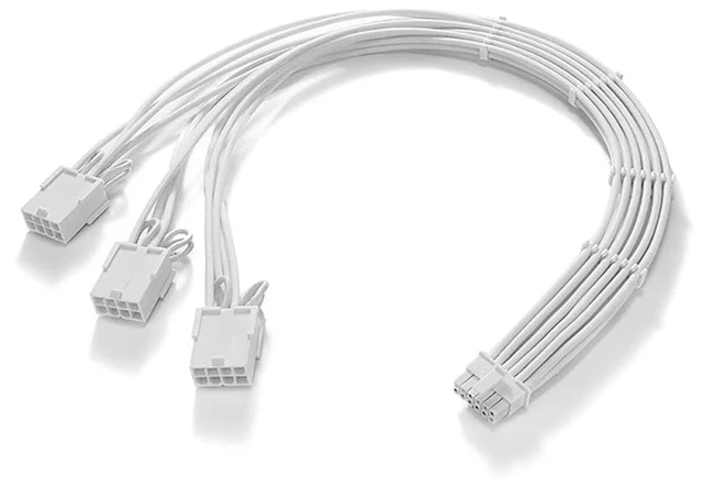 Main image of 18AWG GPU Power Supply Extension Cable Compatible with 20 Series,30 Series,4060,4060 Ti,Selected 4070 (3 * 8Pin to 12+4Pin,45CM)