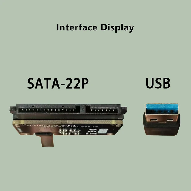 Alt view image 5 of 7 - USB to SATA 22P Adapter Card DIY Portable Hard Drive Board A1153A for 2.5" HDD SSD Enclosure (20CM)