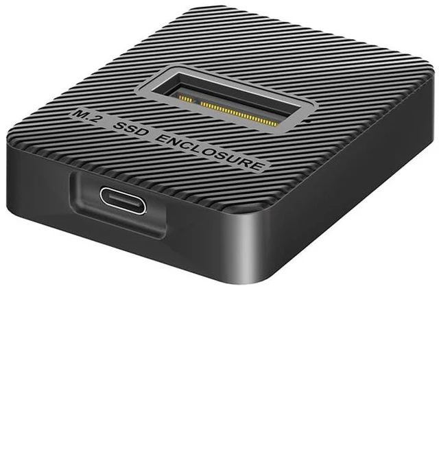 Main image of 10Gbps USB C to M.2 SATA + NVMe-Compatible SSD Enclosure Dual Protocol Tool-Free Vertical Dock for 2230 2242 2260 2280 SSD