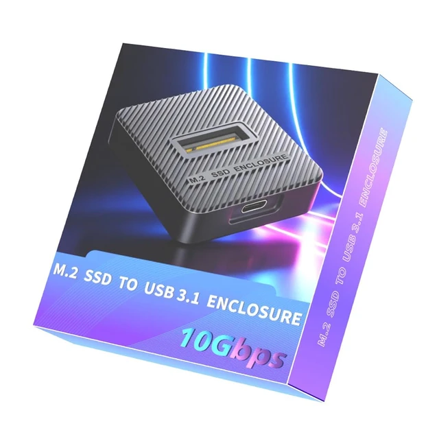 Alt view image 6 of 7 - 10Gbps USB C to M.2 SATA + NVMe-Compatible SSD Enclosure Dual Protocol Tool-Free Vertical Dock for 2230 2242 2260 2280 SSD