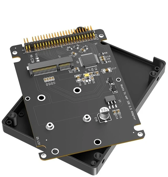 Main image of Msata SSD to 2.5-Inch IDE 44 Pin ATA Adapter Card, Convert M.2 Msata to PATA IDE Hard Disk for Old Laptop with Plastic Enclosure