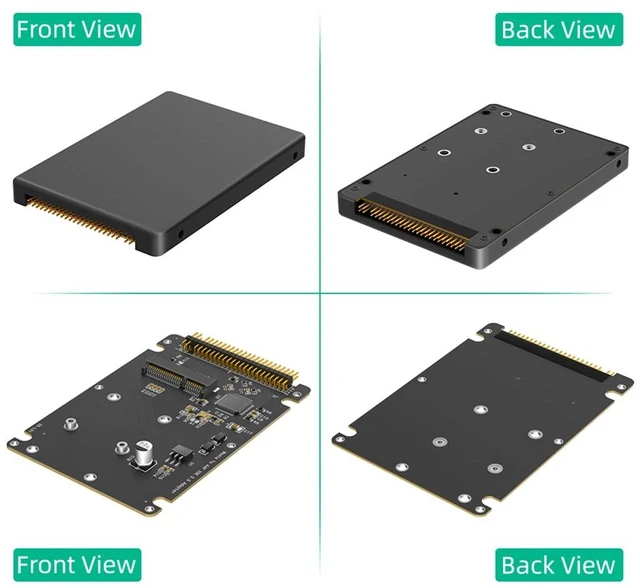 Alt view image 7 of 7 - Msata SSD to 2.5-Inch IDE 44 Pin ATA Adapter Card, Convert M.2 Msata to PATA IDE Hard Disk for Old Laptop with Plastic Enclosure