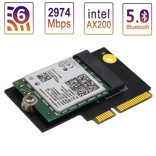 Alt view image 3 of 5 - NGFF M.2 (Key-A+E/Key-E) to Half-Size Mini PCI-E Express Card,Compatible with Intel AX201 AX200 9260 8265 8260 7260 Card