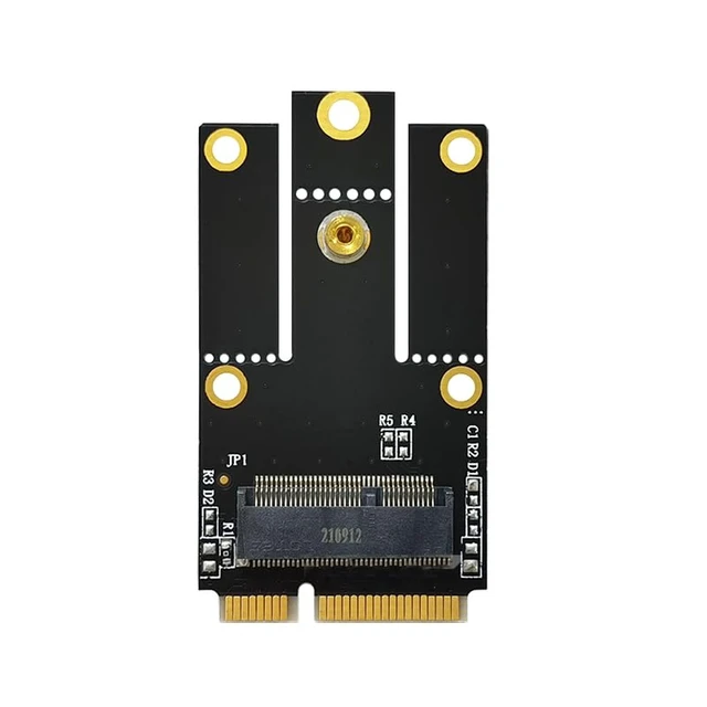 Alt view image 2 of 4 - NGFF M.2 (Key-A+E/Key-E) to Mini PCI-E Express Card,Compatible with Intel AX201 AX200 9260 8265 8260 7260 Card