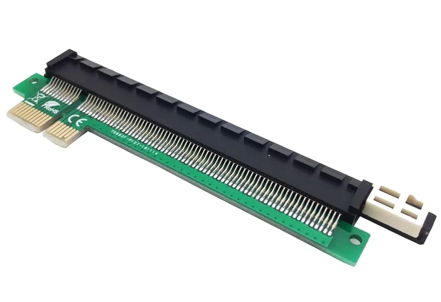 Alt view image 2 of 3 - PCI-E PCIe Express 1X to 16X Riser Extension Card Upward