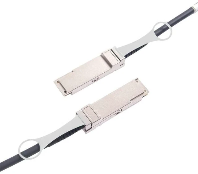 Alt view image 2 of 7 - 40G QSFP+ DAC Cable - 40GBASE-CR4 Passive Direct Attach Copper Twinax QSFP Cable for Cisco QSFP-H40G-CU2.5M, Meraki MA-CBL-40G-2.5M, Supermicro, Mikrotik, Open Switch Devices, 2.5-Meter(8.2ft)