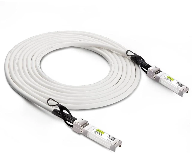 Main image of White Colored 10G SFP+ DAC Cable - Twinax SFP Cable for Ubiquiti UACC-DAC-SFP10-5M, 5-Meter(16.4ft)