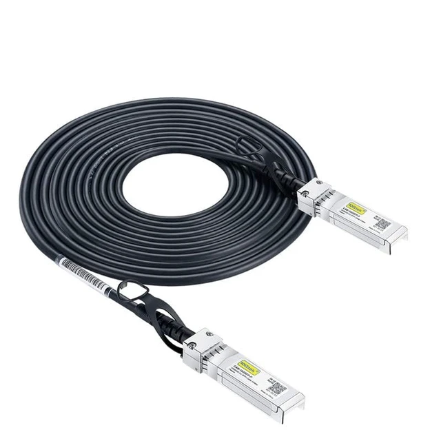 Alt view image 2 of 7 - SFP+ DAC Twinax Cable - 10GBASE-CU Passive Direct Attach Copper SFP Cable for Cisco SFP-H10GB-CU7M, Ubiquiti UniFi UC-DAC-SFP+, Meraki, Fortinet, D-Link, 26AWG, 7-Meter(23ft)