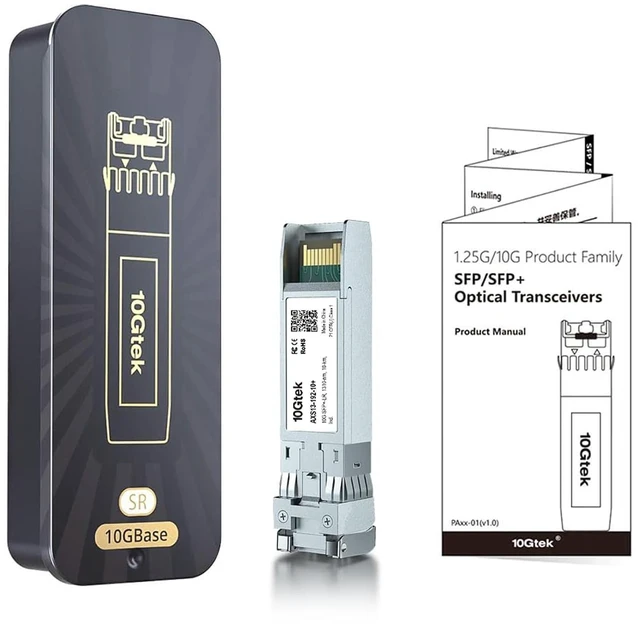Alt view image 6 of 6 - Industrial Grade 10GBase-LR SFP+ Transceiver, 10G 1310nm SMF SingleMode Fiber Optic Module, up to 10km, for Cisco SFP-10G-LR, Meraki MA-SFP-10GB-LR, Ubiquiti UniFi UF-SM-10G, Fortinet and More