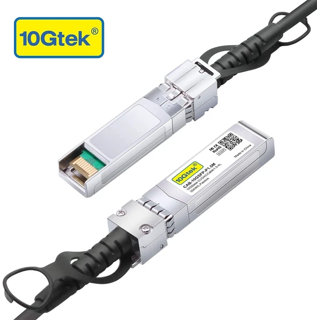 Alt view image 2 of 7 - SFP+ DAC Twinax Cable, Passive, Compatible with Cisco SFP-H10GB-CU1.5M, Ubiquiti UniFi, Fortinet and More, 1.5 Meter(5ft)