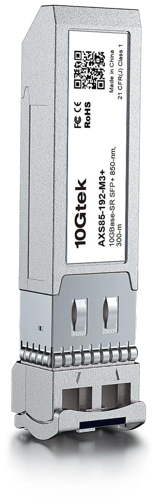 Alt view image 4 of 5 - Industrial Grade 10GBase-SR SFP+ Transceiver, 10G 850nm MMF, up to 300 Meters, Compatible with Cisco SFP-10G-SR, Meraki MA-SFP-10GB-SR, Ubiquiti UniFi UF-MM-10G, Fortinet, Netgear and More,2 Pack