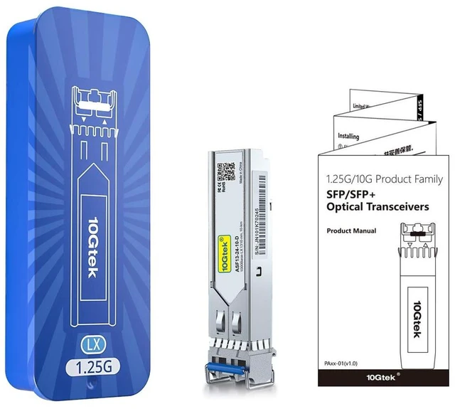 Alt view image 5 of 7 - 1.25G SFP Transceiver 1000Base-LX, 1310nm SMF SingleMode Fiber Optic Module, up to 10 km, for Cisco GLC-LH-SMD, Meraki MA-SFP-1GB-LX10, Ubiquiti UniFi, Fortinet, Mikrotik, TP-Link TL-SM311LS